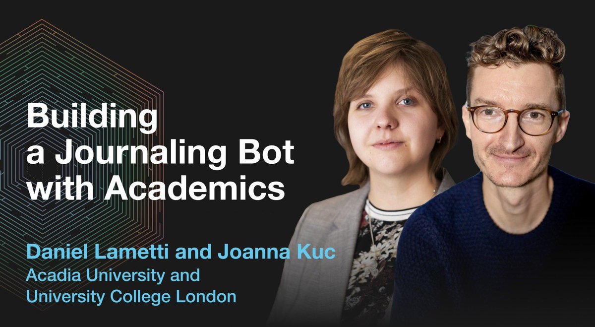 How can journaling for mental health be enhanced by large language models? Professor Daniel Lametti and Joanna Kuc join Invisible Machines to talk about the advanced journaling bot they created for a mental health research project. buff.ly/3WnZsaU