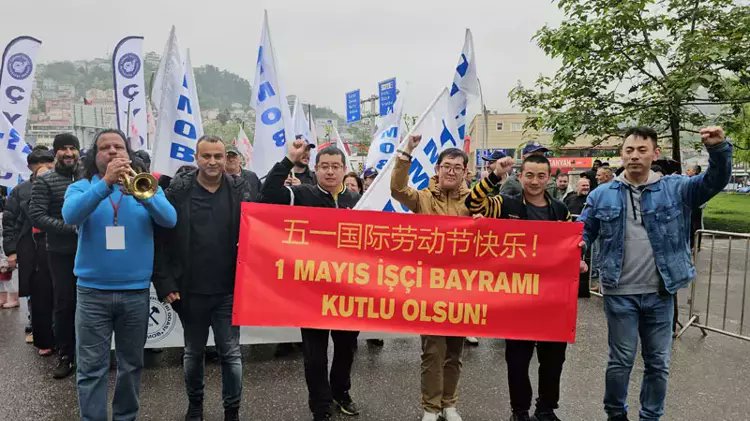 1 Mayıs İşçi Bayramı Kutlu Olsun.. 2024, Zonguldak, Termik santralde çalışan Çinli mühendisler..