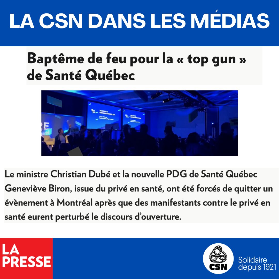 Comme le chantent Céline Dion et Jean-Jacques Goldman : 𝐌𝐚𝐝𝐚𝐦𝐞 𝐁𝐢𝐫𝐨𝐧, '𝐉'𝐢𝐫𝐚𝐢 𝐨𝐮̀ 𝐭𝐮 𝐢𝐫𝐚𝐬, 𝐌𝐨𝐧 𝐩𝐚𝐲𝐬 𝐬𝐞𝐫𝐚 𝐭𝐨𝐢!' Au Québec, ce que ça nous prend c'est un réseau vraiment public. Pas encore + de privé! @cdube_sante #polqc