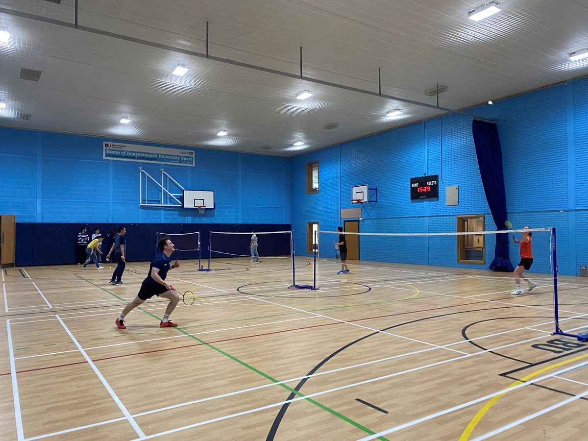 Well done to everyone who took part in the Shuttle, Sweat and Supper PGR Badminton Tournament🏸Lots of great games and friendly faces! Thank you to Zhiqi, Kavisha and Boyuan for organising a successful event funded by the PGR Research Culture & Community Grant👏#BUPGRCulture
