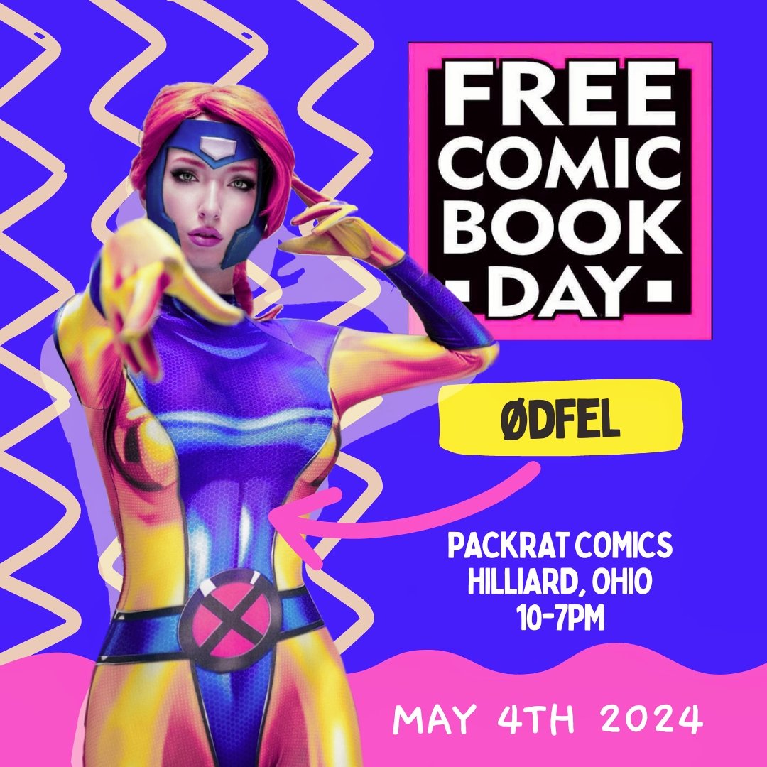 I will be at @packratcomics this Saturday for Free Comic Book Day!! Stop by say hello, and check out some amazing artists, writers, and vendors, food from Smash Buddies, and of course, amazing comics and games in the shop!! 

#fcbd #fcbd2024 #packratcomics #comicbook #LCS