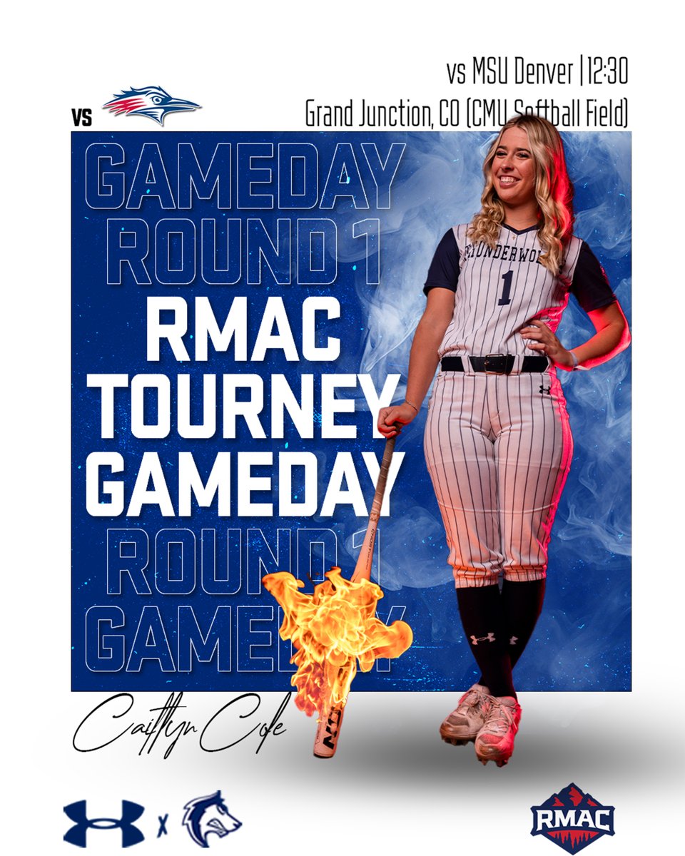 🥎GAME DAY Good luck to 6-seed @CSUPsoftball as they enter the @RMAC_SPORTS and take on 3-seed MSU Denver in the first round First pitch is scheduled for 12:30 at CMU Softball Field in Grand Junction LINKS: bit.ly/3HAj16Z #DevelopingChampions #BackThePack #Grit #Unit