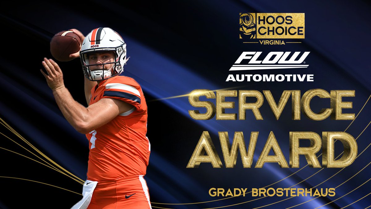 Yesterday we honored our @VirginiaSports student-athletes during the Hoos Choice Awards! 🔶🏆🔷 Congratulations to our two @FlowAutomotive Community Service Award winners, Trina & Grady! Thank you for your commitment to bettering the community. #GoHoos