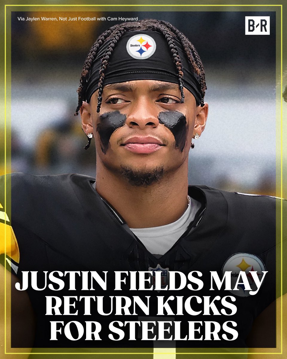 Jaylen Warren says Steelers have discussed using Justin Fields on special teams 👀 (via Jaylen Warren, @NotJustFootball)