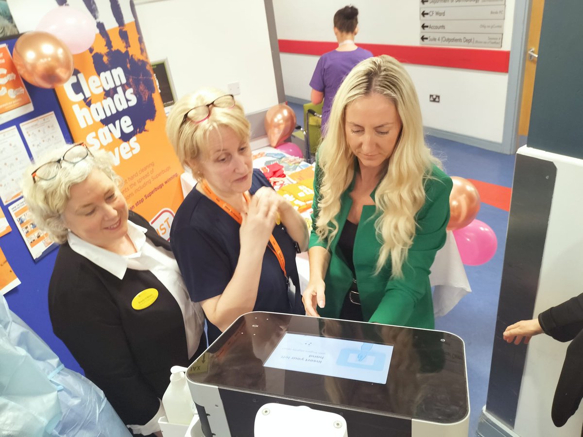 Our Infection Prevention Control team emphasised the important role of #handhygiene at an awareness event in UHL today to mark #WorldHandHygieneDay this Sunday. Cleaning your hands is the easiest way to avoid infections. 
#HandHygiene #BacktoBasics #AMRIC