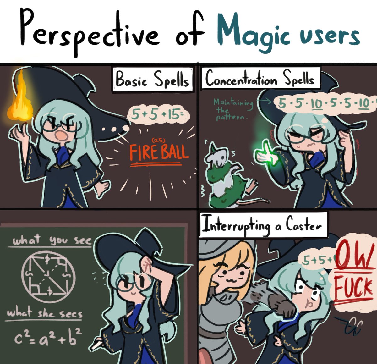 I kinda want to ground magic in an understandable way. Since often times I see magic being flung around willy-nilly. and the way I see it. wizards are nerds. warlocks have a phone in their sleeve. sorcerers are on the spectrum