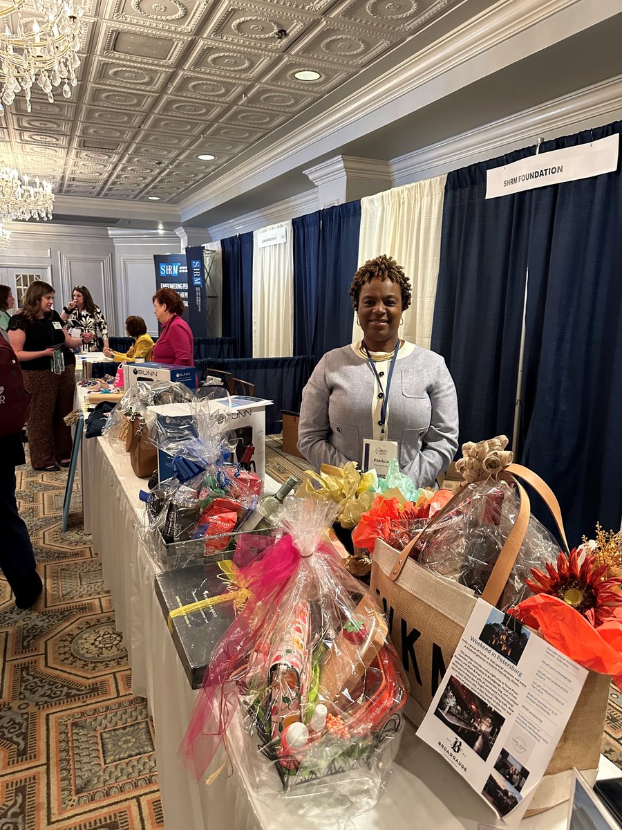 At the Illinois SHRM conference, we have a silent auction where our local Illinois SHRM chapters donate baskets and other items to support the SHRM Foundation.  
Thanks for all who contributed!  

#ILSHRM24 #SHRMFoundation #SHRM #HumanResources #HRConference