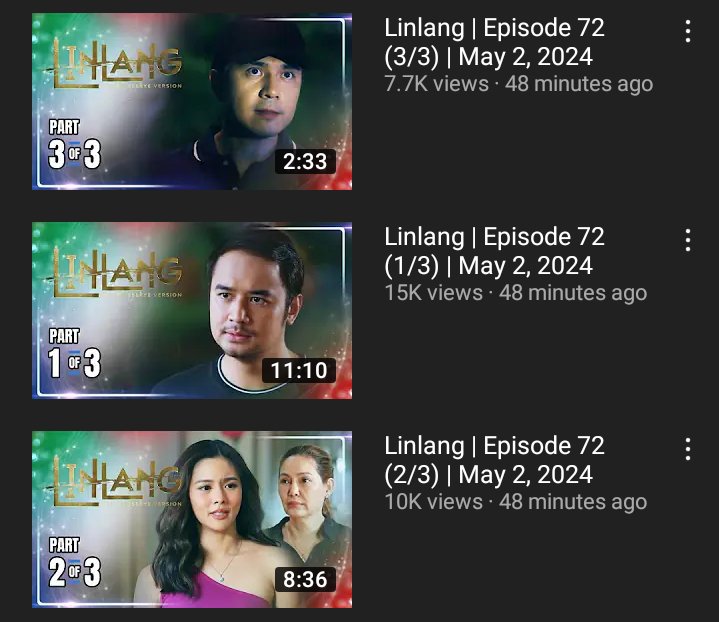 Linlang | Episode 72 (1-3) | May 2, 2024 📌 Watch & Engage! 🖇 youtu.be/X6tj3eGCTf0?si… 🖇 youtu.be/AJj7hdTc-Y8?si… 🖇 youtu.be/nbJzKBgsx8Y?si… #LinlangSimula #KimChiu