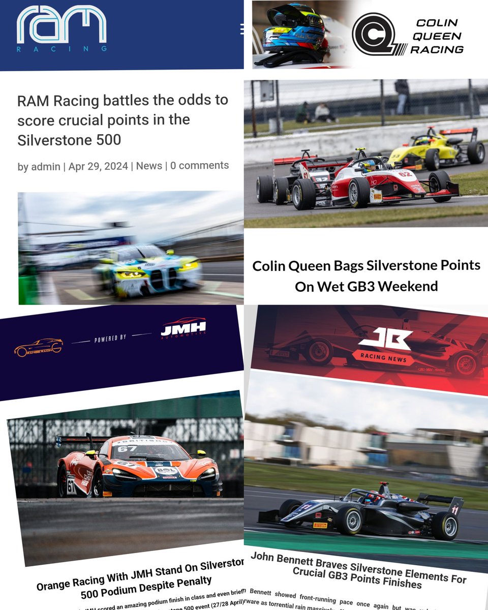 Silverstone 500 📰 A busy weekend!

Here's a glimpse into some of the client support we were offering over the British GT/GB3 weekend...

#Silverstone500 #MMM #Media