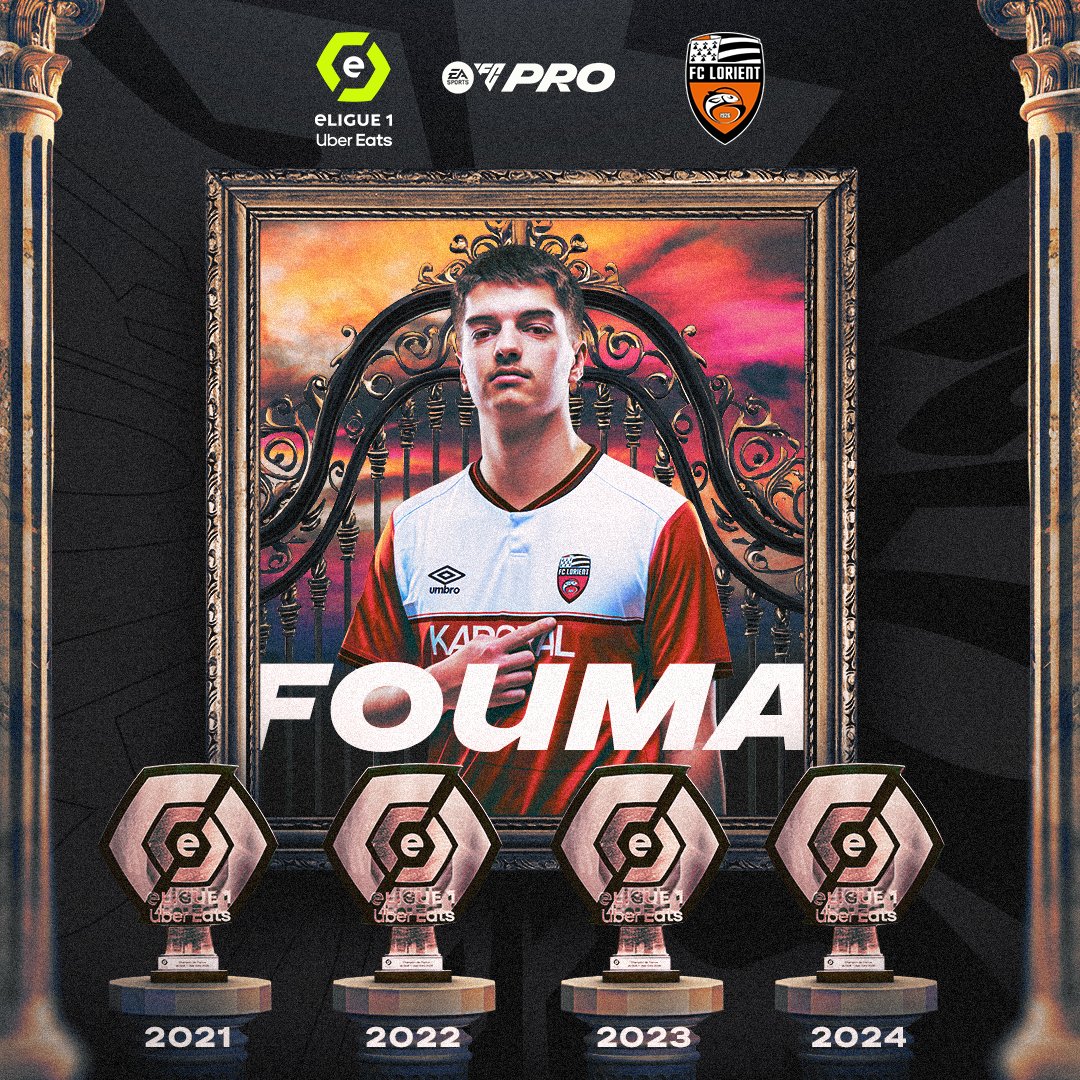 🏆🏆🏆🏆

@fouma__ is the gatekeeper of @eLigue1UberEats! 💪

#FCPro