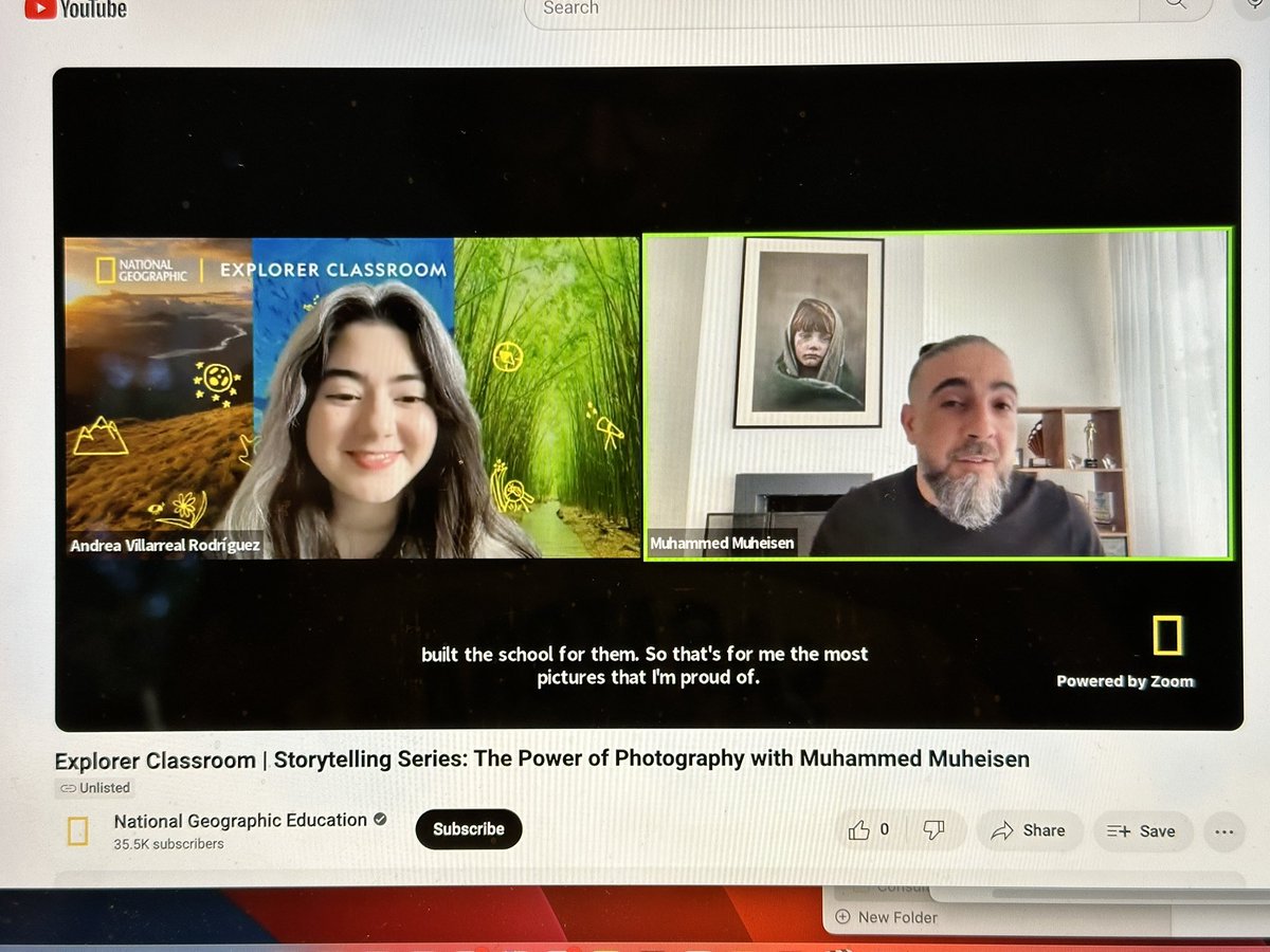 “A good photograph is one that has emotion and is hopeful” - Muhammad Muheisen @Muheisen81 Love this @NatGeoEducation Explorer Classroom live webinar. 📸 #education #photography #StorytellingWithPurpose