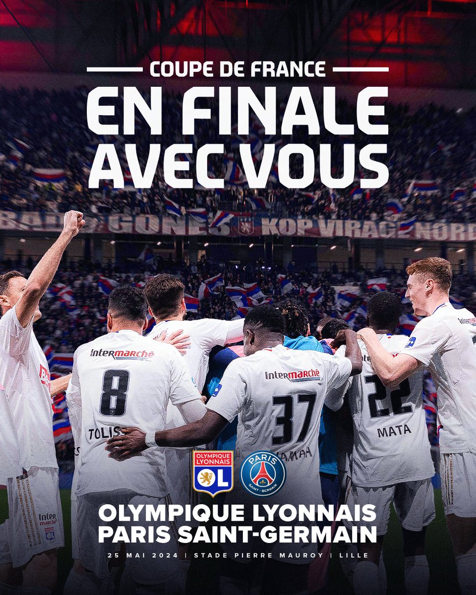 🚨 Membres du programme sympathisants, la billetterie pour la finale de la @coupedefrance ouvrira pour vous ce vendredi 3 mai à 11h ! 🎟🏆

ℹ Retrouvez toutes les informations pour réserver votre billet 👉 ol.fr/fr/actualites/…

#OLPSG | #CoupeDeFrance