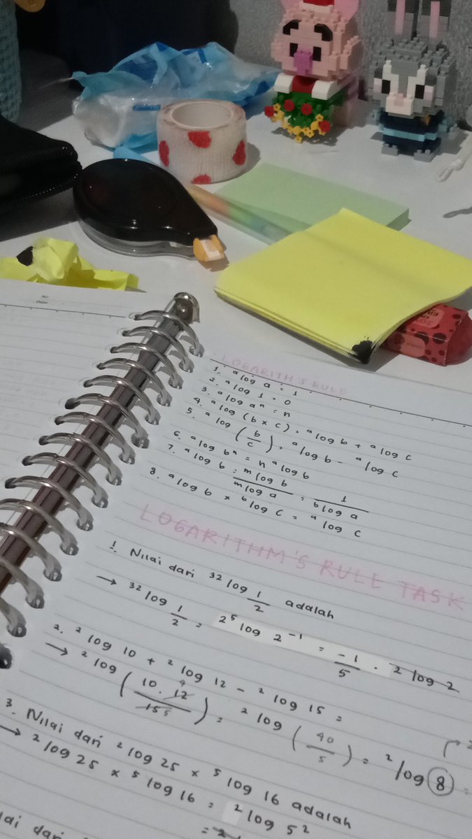 may's docum (2)

hello! im back with my math progress ☝🏼 ini sebenernya tugas tadi pagi, cuma aku baru ngerjain sekarang krna hari ini aku dispen lomba sama persiapan buat acara paskah besok. besok bakal pulang mlm, jadi minta maaf lagi takut gabisa up progress 🙇🏻‍♀️