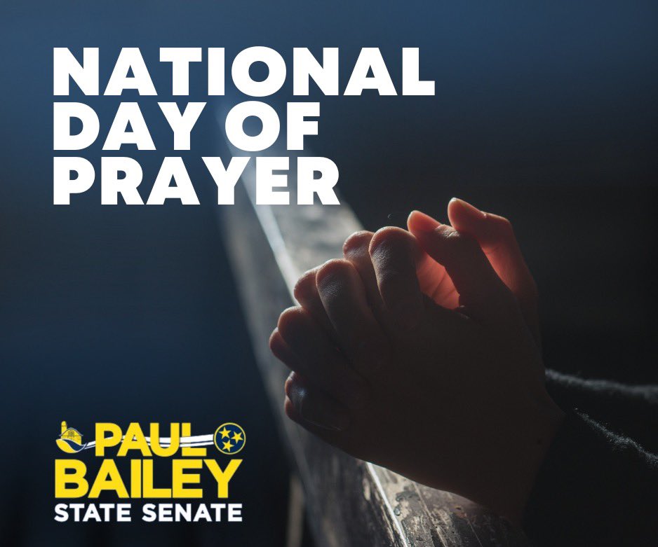 On this National Day of Prayer, we especially lift up #TNSen15 and all of Tennessee in our prayers. May our state continue to flourish and our communities grow stronger together.