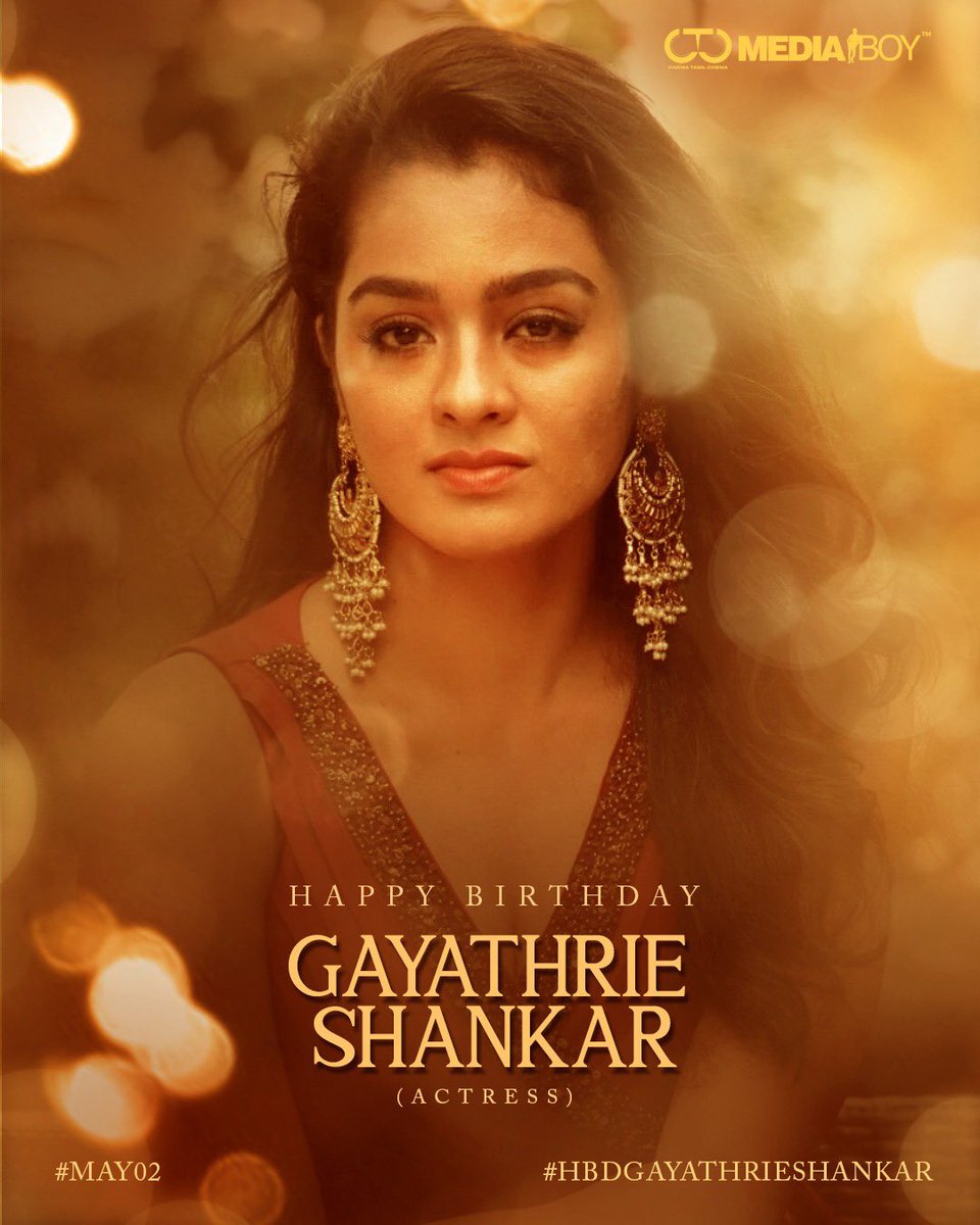 Team @CtcMediaboy wishes happy birthday to an actress known for challenging roles @SGayathrie #GayathrieShankar #HBDGayathrieShankar 🎂🎁 All the very best for your future!