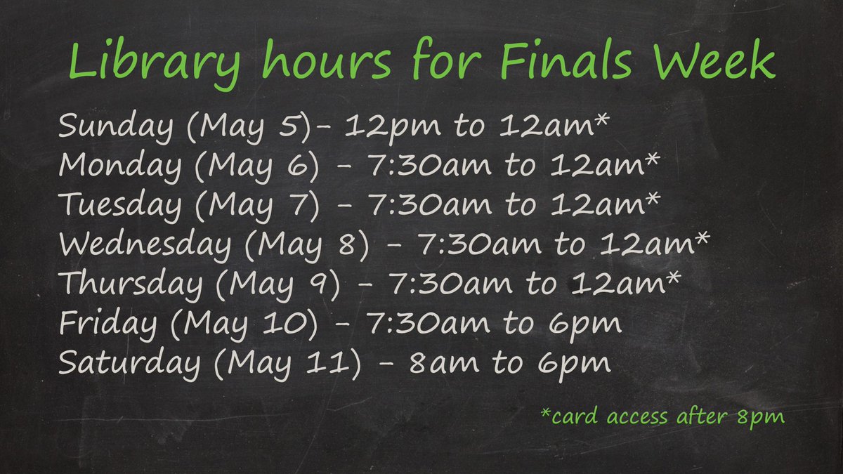 Finals week is next week. If you need to study, come by the library for a relaxing atmosphere. #sandtlibrary #finalscountdown #studyhour