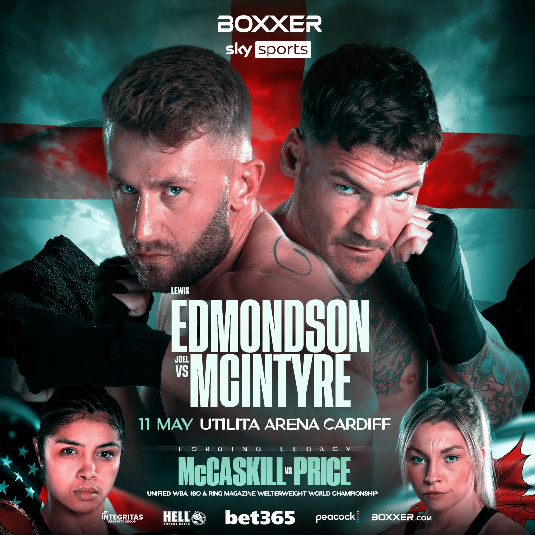 BOXXER (@boxxer) on Twitter photo Just Added! 👊
Hughie Fury returns to the ring as the rebuild begins, and Lewis Edmondson back in action 🔥
Final tickets remaining, BOXXER.com 🎟️
#McCaskillPrice | 11.05.24 | Utilita Arena, Cardiff | <a href="/SkySportsBoxing/">Sky Sports Boxing</a> | <a href="/peacock/">Peacock</a> | <a href="/BBCWales/">BBC Wales 🏴</a> Just Added! 👊
Hughie Fury returns to the ring as the rebuild begins, and Lewis Edmondson back in action 🔥
Final tickets remaining, BOXXER.com 🎟️
#McCaskillPrice | 11.05.24 | Utilita Arena, Cardiff | <a href="/SkySportsBoxing/">Sky Sports Boxing</a> | <a href="/peacock/">Peacock</a> | <a href="/BBCWales/">BBC Wales 🏴</a>