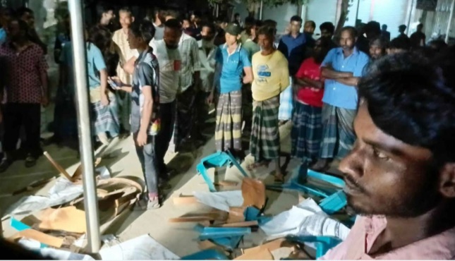 জামালপুর সদরে চেয়ারম্যান প্রার্থীর প্রচার কেন্দ্রে হামলা-ভাংচুর