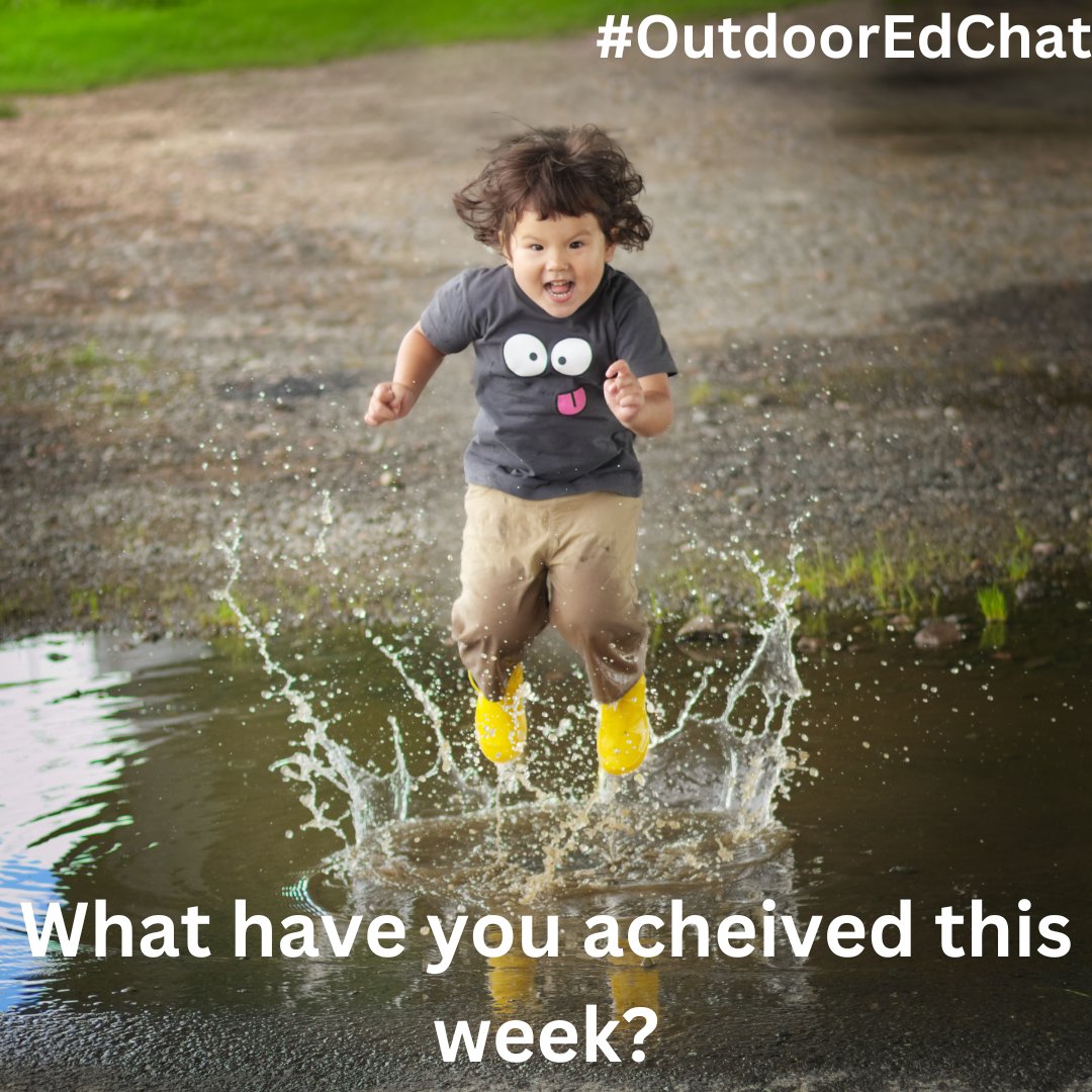 Welcome to another week of #OutdoorEdChat
How is everyone feeling?