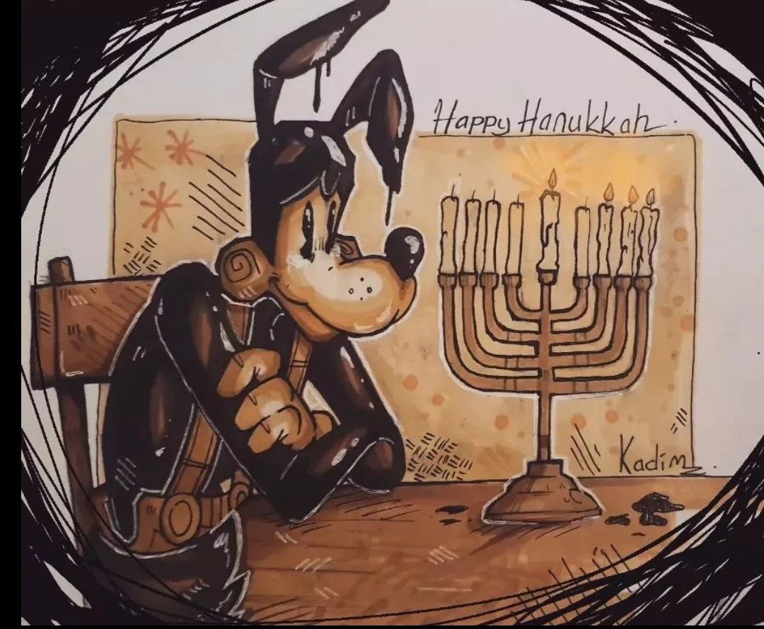 +old buddy art for hanukkah