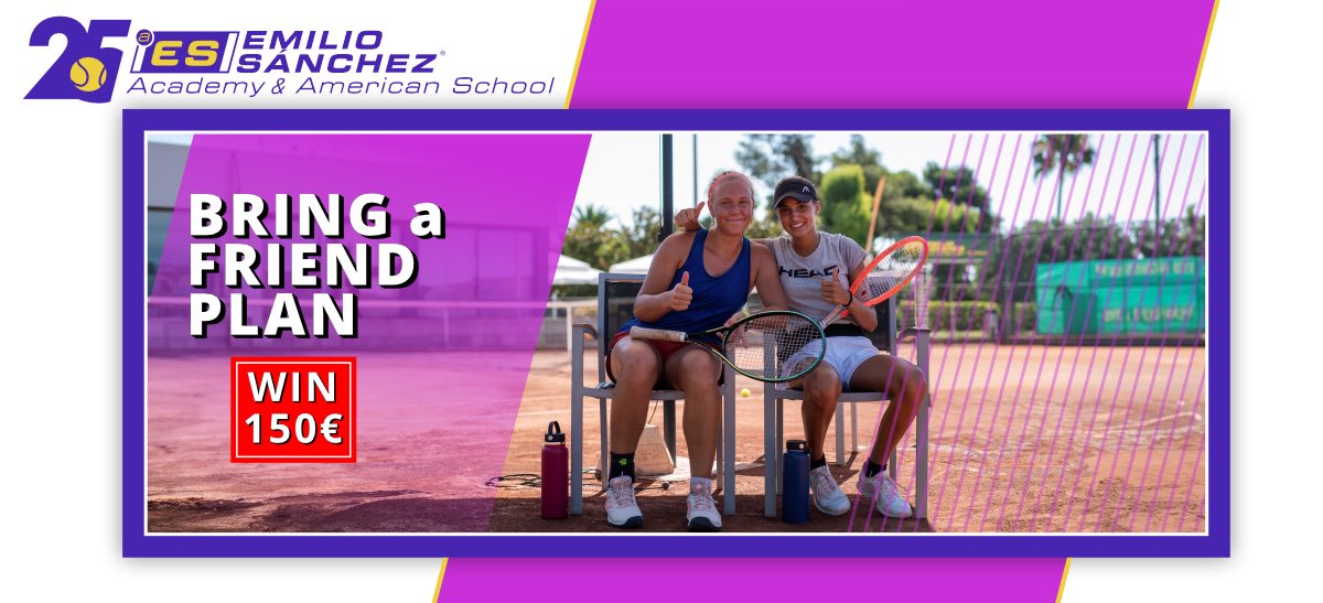 This Summer,
GET $150 WHEN YOU BRING A FRIEND
At ES Academy, bringing friends has its rewards. If you recommend our Academy and get a friend to join us, both you and your friend will receive a 150€ discount.
 Link: bit.ly/3WoUTND