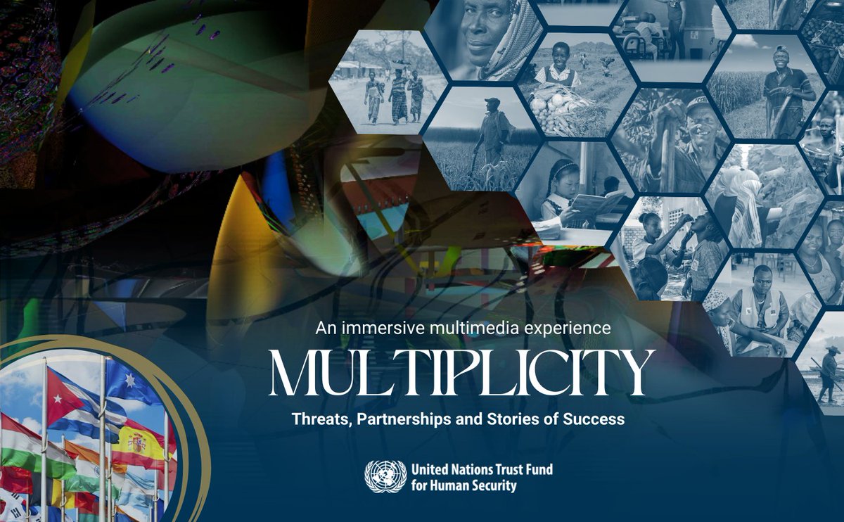 Join us for the opening of the exhibit 'MULTIPLICITY' @UN organized by #UNTFHS & co-sponsored by @CostaRicaONU, @ItalyUN_NY, @JapanMissionUN  @RomaniaUN_NY, #Senegal & @SLOtoUN, in collaboration with GoF of #Human Security.
📍May 10
📅UNHQ
Register now👉forms.office.com/e/YDjY106Net