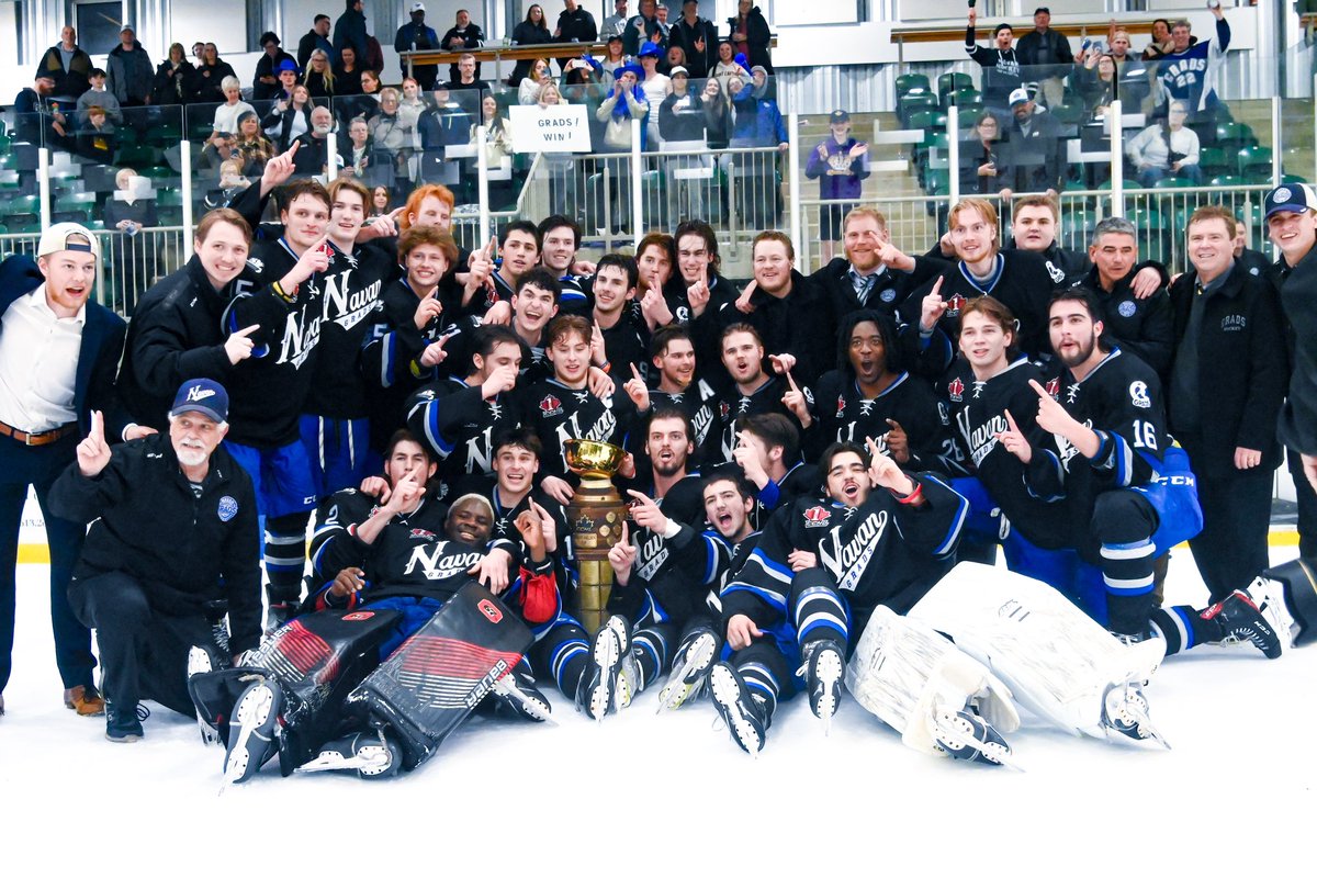 Waking up as Champions of the @TheCCHL 🏆 Welcome the @GradsHockey to the #CentennialCup! #Road2Centennial | 📸 Mawson Media
