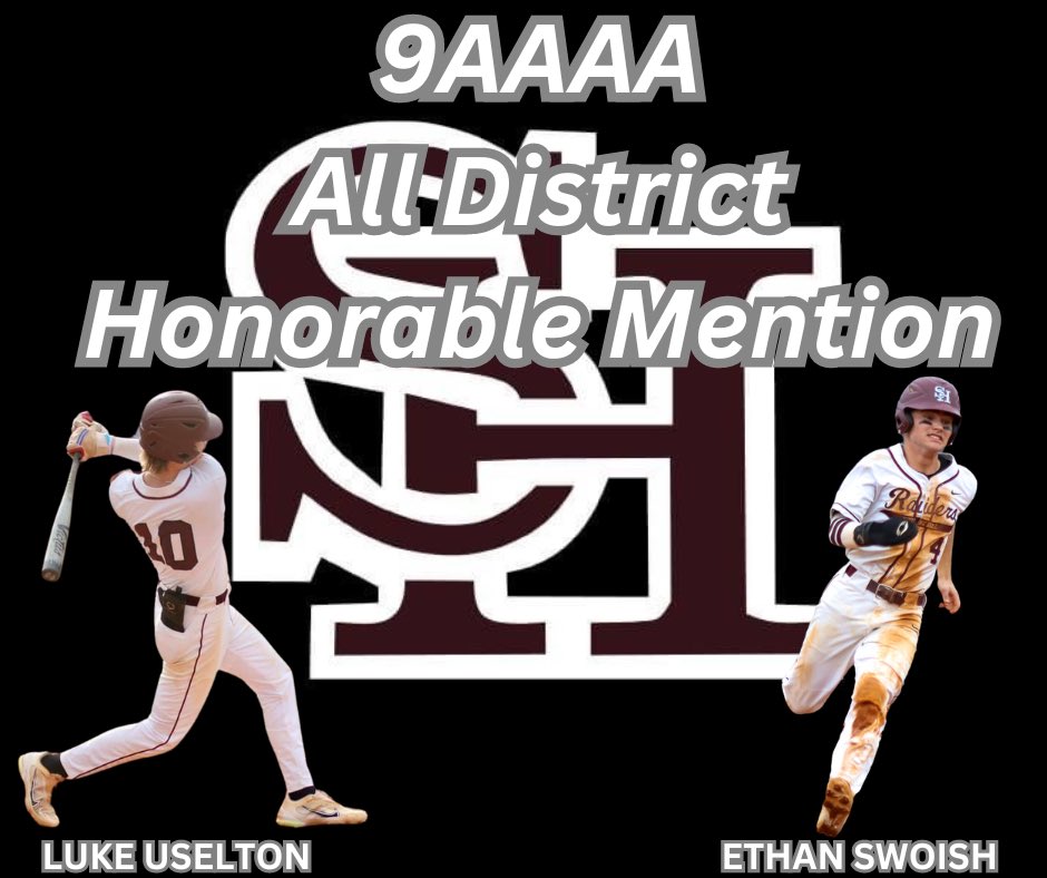 Huge congratulations to these players for their All-District and All-District Honorable Mention Selections for their performances during the 10 Game District 9AAAA Schedule!