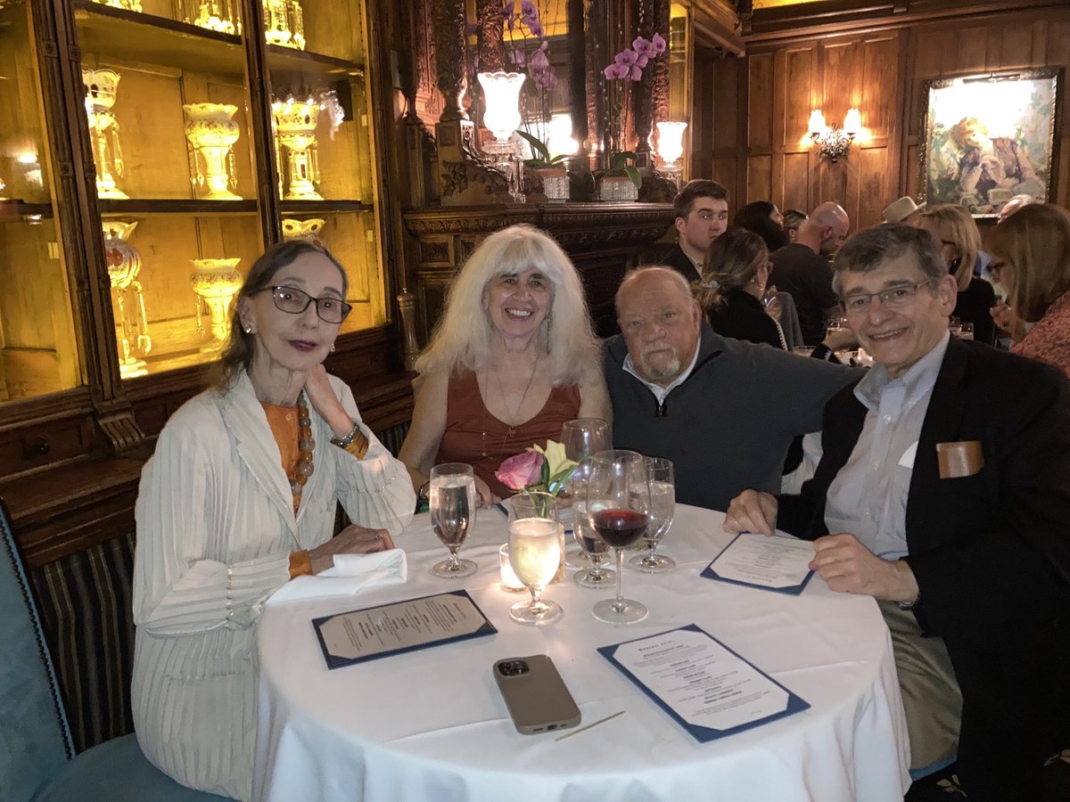 With Eleanor Bergstein, Paul Schrader & Rich Levao, National Arts Club.