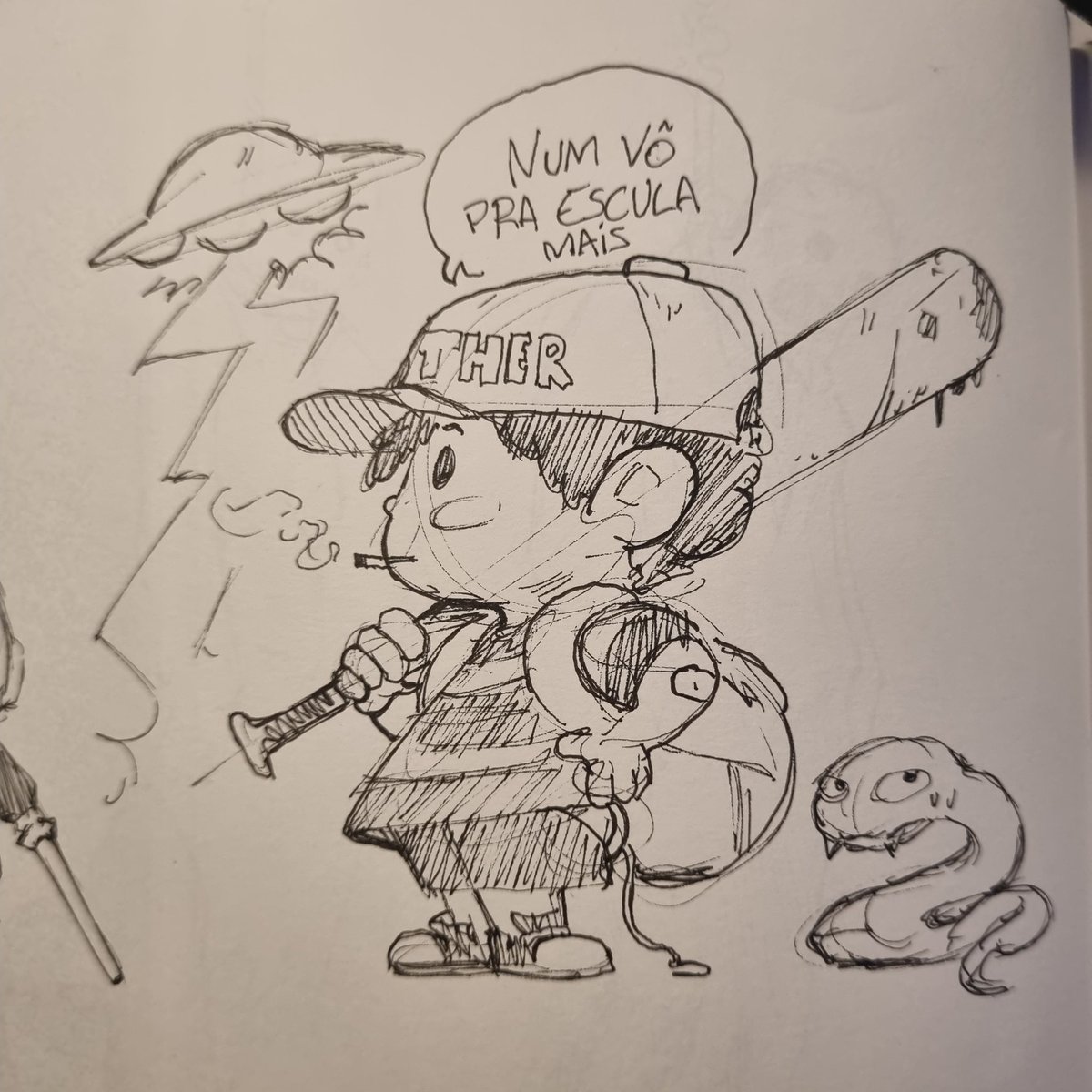 Adoro o fato de Earthbound, ou Mother 2, ser com uma criança que tem total liberdade para ser violenta com tudo que é vivo .