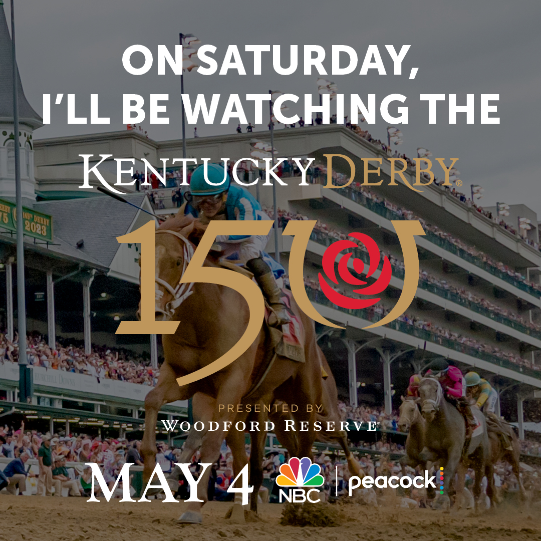 Repost if you'll be watching the 150th running of the Kentucky Derby presented by Woodford Reserve on @nbcsports!

Reply and let us know where you'll be watching from 👇 

#KyDerby