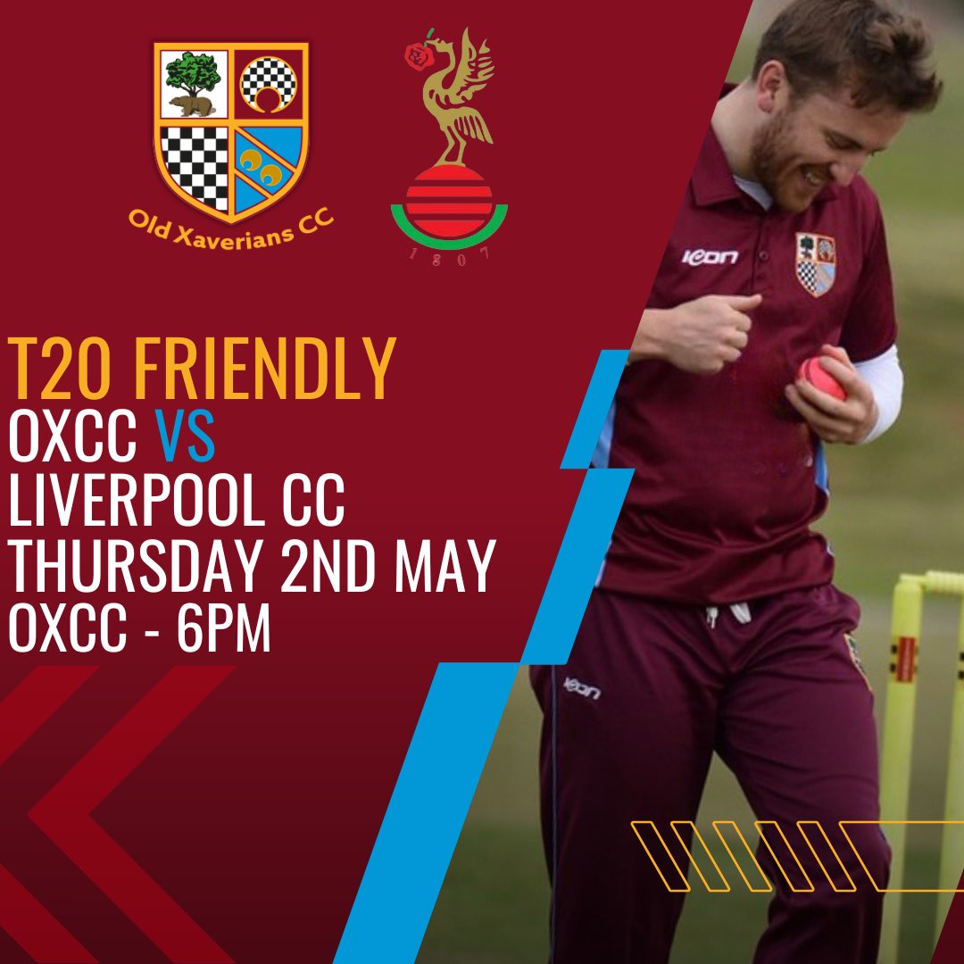 T20 Friendly tonight against @Liverpool_CC! 6pm start!