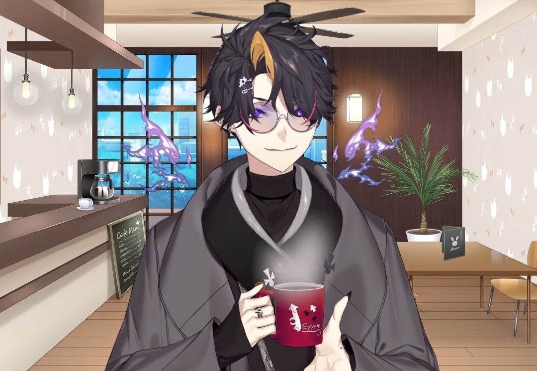 chiaki_cheese's tweet photo. They're on a cafe date ssh https://t.co/nCYjdMirI4