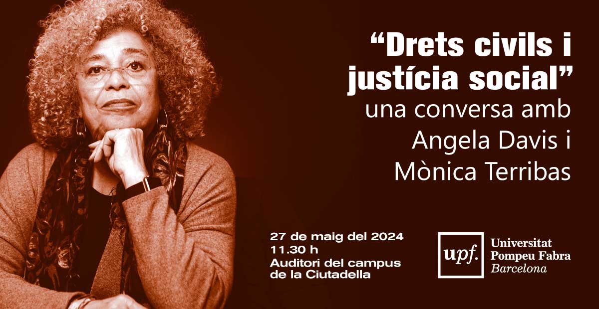 #AgendesAmunt Angela Davis, honoris causa de la #UPFBarcelona, visitarà la Universitat el pròxim 27 de maig. En el marc de la visita de Davis a la Fira @LiteralBCN, la Universitat organitza un acte de reconeixement.