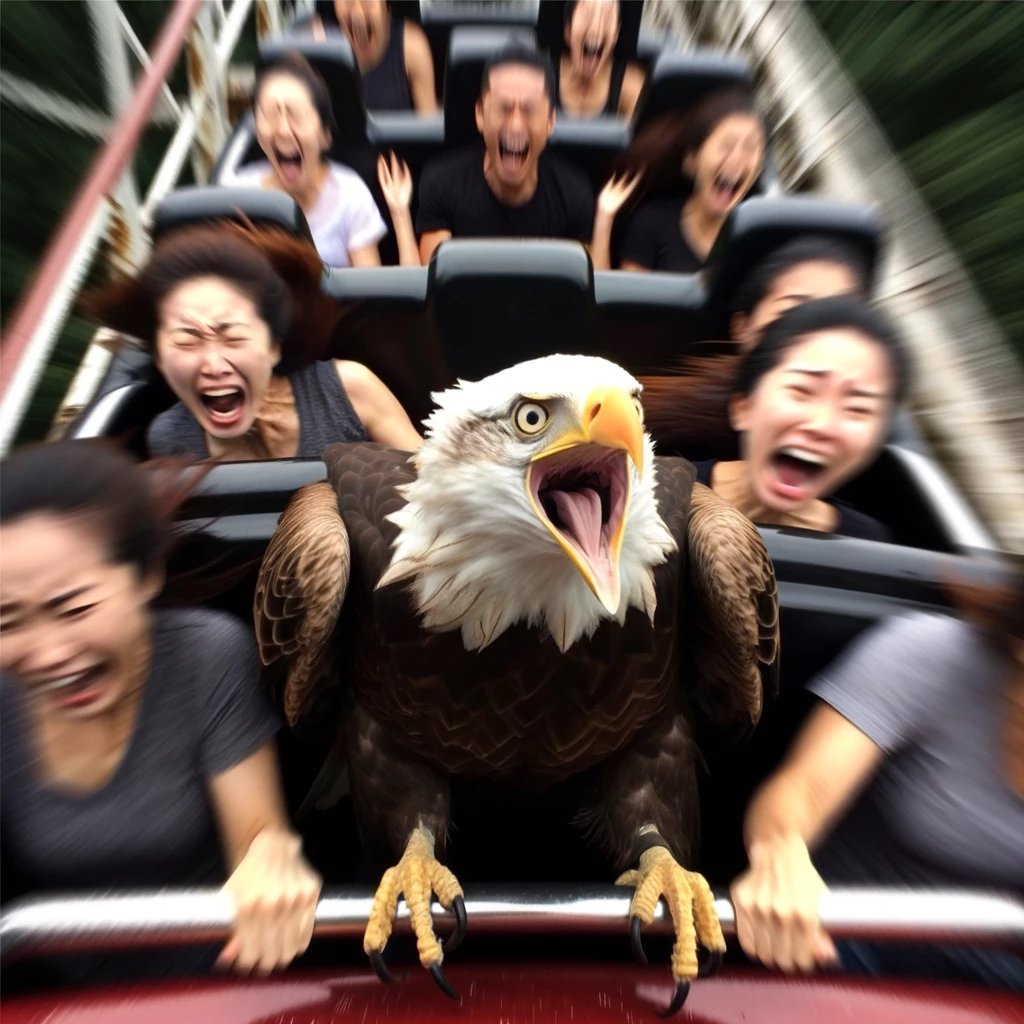 Why so low, yet so terrifying?
#EagleEye #RollerCoasterRush #ThrillSeeker #ScreamingEagle #AmusementParkAdventures #WildRide #FlightOfFancy #SkyScrapingScreams #AdrenalineJunkie #ThemeParkThrills