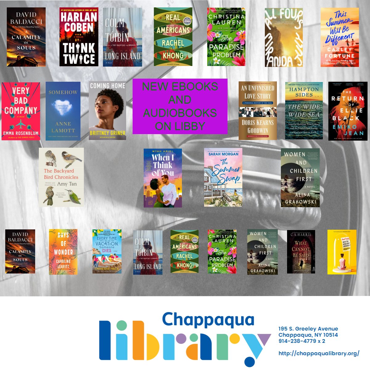 Chappaqua Library (@ChappLib) on Twitter photo 2024-05-02 20:58:00