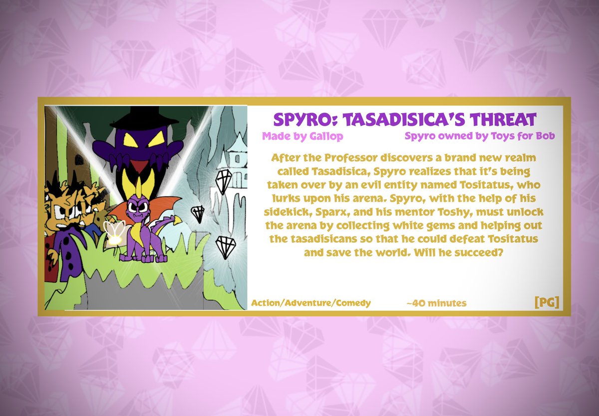 Just realized that I never posted the synopsis for my Spyro Fan Film 😅
#Spyro #SpyroTheDragon #SpyroFanMovie