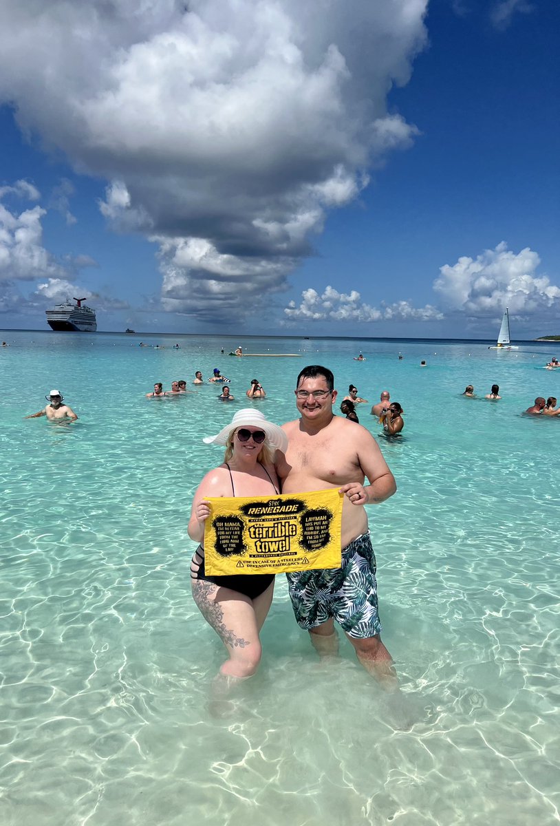 Terrible Towels on the top of the honeymoon packing list >>> Submit your photos! ➡️ bit.ly/3giSAsD