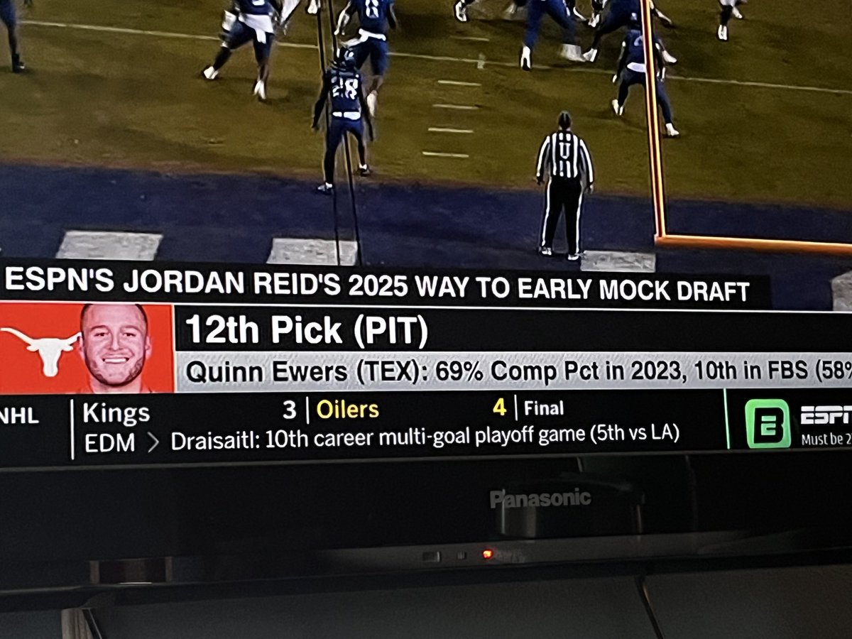 Hey, ⁦@espn⁩ - good way to get my brain going in the mornings, is notice errors on chyrons. 
And, I would think “way too early” would be maybe October? 358 days ahead is just a bit too early. #jobsecurity