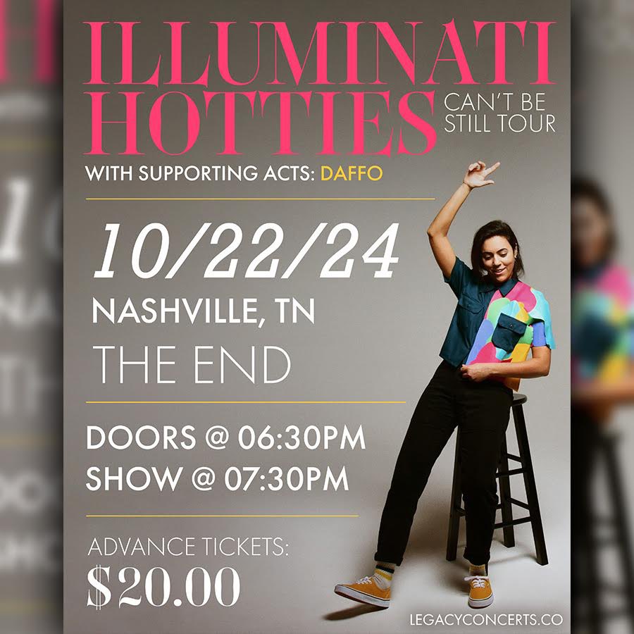 JUST ANNOUNCED: @illuminatihotts with special guest Daffo in Nashville at @EndNashville on October 22nd! Tickets on sale Friday at legacyconcerts.co