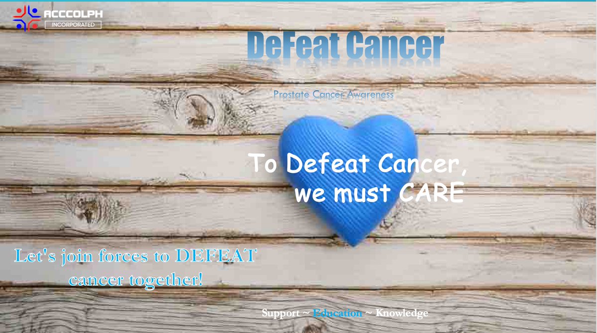 Prostate cancer may be tough, but together, we're tougher. Let's raise awareness and support those fighting this battle. 💙 #ProstateCancerAwareness #prostatecancer #defeatcancer #acccolphworld