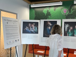 1. Things are taking shape for our #ScotLDWeek24 display of @ScotLDO projects in the @UofGByresHub with Our Human Condition - a photography project by @WenhamClarke highlighting siblings stories of people with #learningdisabilities & rare genetic conditions