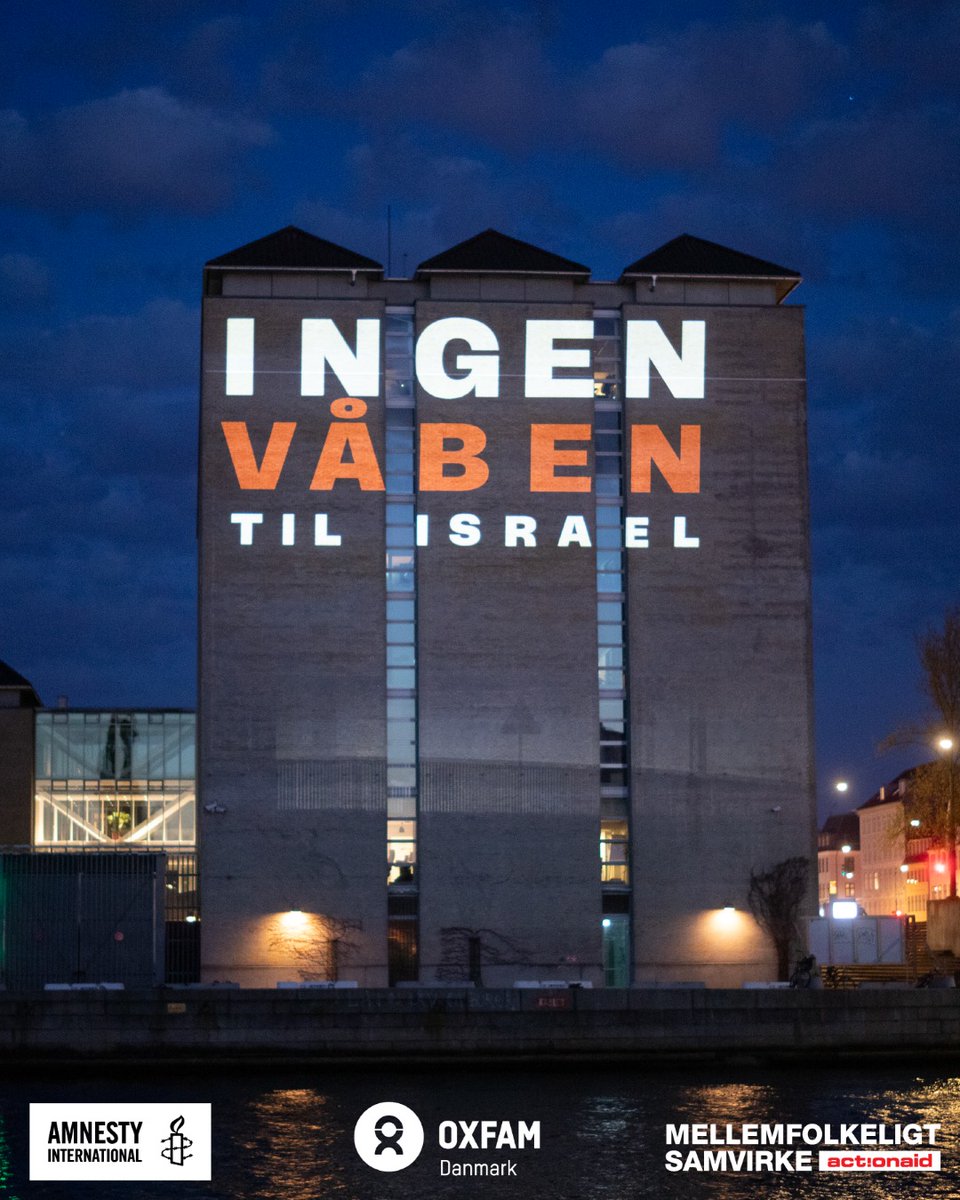 Det bliver mere og mere tydeligt, at der er en klar risiko for, at danske våbendele bliver brugt af Israel til at begå forbrydelser mod civile i #Gaza. @regeringDK skal sikre, at Danmark overholder sine forpligtelser og stopper våbeneksport til #Israel. #BeskytCivile #dkpol