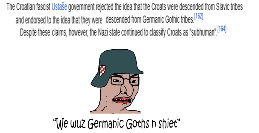 Ustasha traitors got cucked by their German overlords