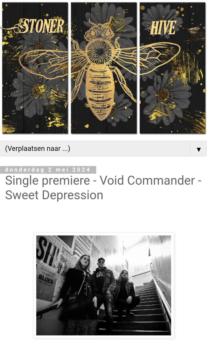 The new @VoidCommanderSE single is now premiering over at @StonerHiVe ! Stream this slab of bluesy bliss in full, ahead of the June 7 release of full album 'Alien Queen' 

stonerhive.blogspot.com/2024/05/single…

#stonerrock #psychrock #classicrock #bluesrock #acidrock #desertrock #swedishrock