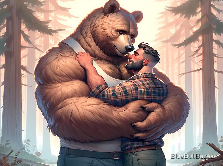 find me in the forest with my bear like