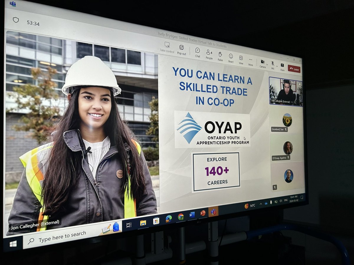 Jacob Resendes (@resendesjacob) on Twitter photo Great conversations today w/ <a href="/joncallegher/">Jon Callegher</a> in our Careers class <a href="/StKateriHCDSB/">St Kateri Tekakwitha CSS</a> about the value & benefits of trying an apprenticeship!
Apprenticeship IS post-secondary education & requires intentional planning! #SKPathways
<a href="/HCDSBPathways/">HCDSB Pathways</a> <a href="/OYAP_HCDSB/">HCDSB OYAP</a> @jabrydges <a href="/JobTalksCanada/">Job Talks</a> Great conversations today w/ <a href="/joncallegher/">Jon Callegher</a> in our Careers class <a href="/StKateriHCDSB/">St Kateri Tekakwitha CSS</a> about the value & benefits of trying an apprenticeship!
Apprenticeship IS post-secondary education & requires intentional planning! #SKPathways
<a href="/HCDSBPathways/">HCDSB Pathways</a> <a href="/OYAP_HCDSB/">HCDSB OYAP</a> @jabrydges <a href="/JobTalksCanada/">Job Talks</a>