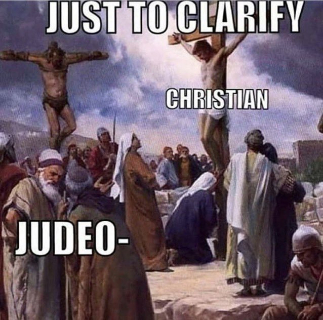 There is no such thing as “Judeo Christian.”