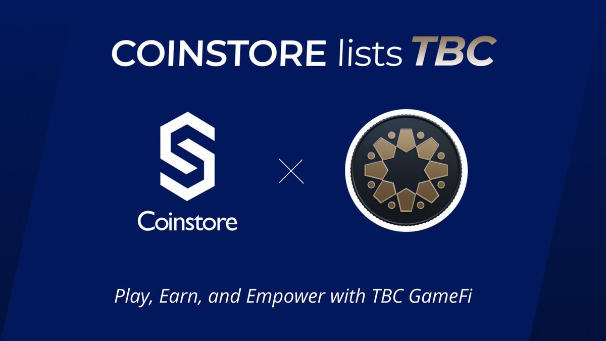 Coinstore is pleased to provide $TBC, a GameFi initiative that gives users the chance to play, earn, and gain power. Await the thrill of GameFi when $TBC is listed on Coinstore and stay tuned! h5.coinstore.com/h5/signup?invi… @tourbillionapp $TBC @CoinstoreExc #TourBillion #Coinstore
