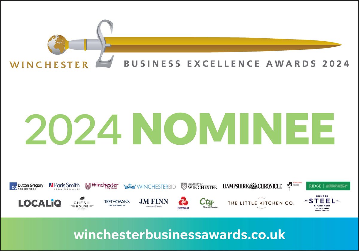 Winchester Cathedral are delighted to be nominated for the Creative and Cultural Award sponsored by @WinchesterCity at the Winchester Business Excellence Awards. The awards ceremony will take place on Thursday 30th May 2024.
